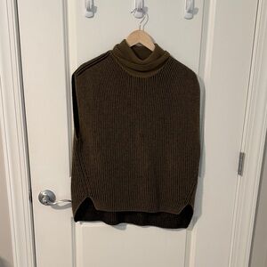 Brown Turtleneck Women's Sweater